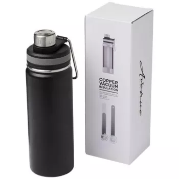 Gessi 590 ml sportovní lahev s vakuovo-měděnou izolací Černá