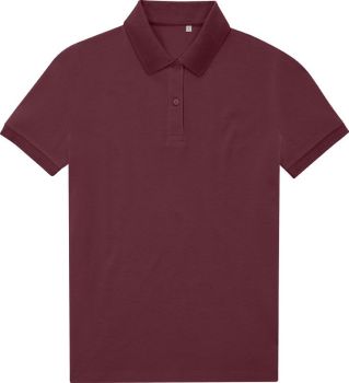 B&C | Dámské piqué polo burgundy M