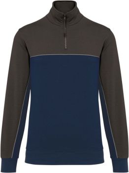 Kariban | Pracovní mikina s 1/4 zipem navy/dark grey M
