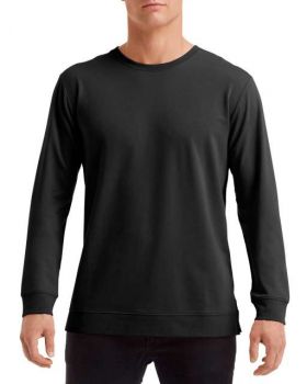 UNISEX LIGHT TERRY CREW Black S