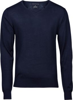 Tee Jays | Pánský svetr s výstřihem do V navy M
