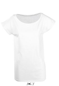SOL'S MARYLIN - WOMEN’S SHORT SLEEVE LONG KIMONO T-SHIRT White XL