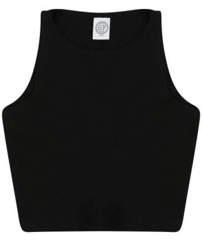 WOMEN'S CROPPED TOP Black XL