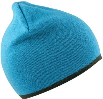 Result Winter Essentials | Oboustranná pletená čepice aqua/grey onesize