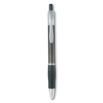 MANORS Plastové kuličkové pero transparent grey