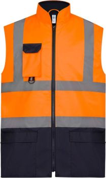 Yoko | Hi-Vis polstrovaná vesta hi vis orange/navy S