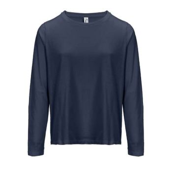 SOL'S MONARCH WOMEN - LONG SLEEVE T-SHIRT WITH ROUND NECK Navy M