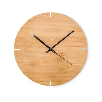 ESFERE Bambusové nástěnné hodiny wood