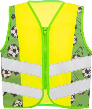 Korntex | Dětská bezpečnostní vesta hi vis yellow/football XS