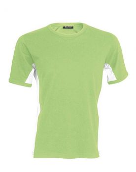 TIGER - SHORT-SLEEVED TWO-TONE T-SHIRT Lime/White S