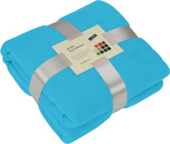 James & Nicholson | Fleecová deka turquoise onesize