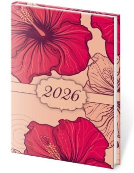 Vreckový diár A7 Vario Lyra Hibiscus