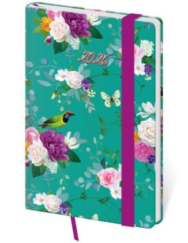 Vreckový diár Vario Romance s gumičkou