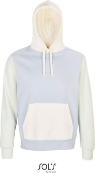 SOL'S | Unisex mikina s kapucí z bio bavlny creamy blue L