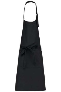 COTTON APRON HIGH-TEMPERATURE WASHABLE Black U