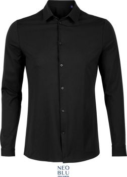 NEOBLU | Košile s dlouhým rukávem deep black M