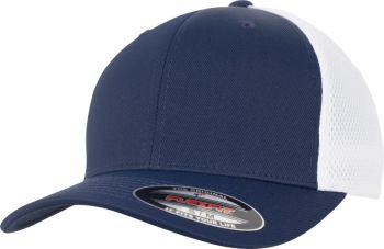 Flexfit | 6 panelová síťovaná kšiltovka navy/white S/M