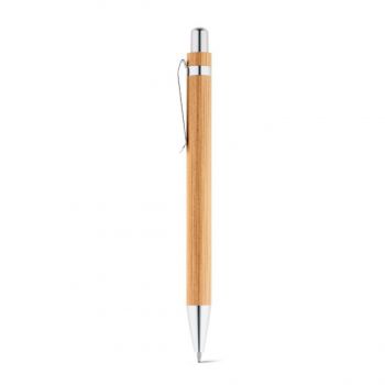 GREENY. Guľôčkové pero a mechanická ceruzka z bambusu Prírodná
