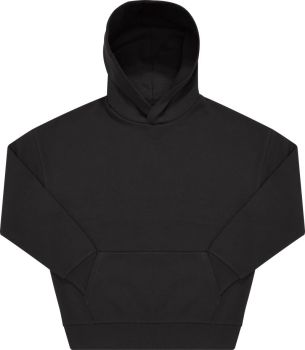 B&C | Oversize mikina s kapucí z těžké bavlny black L