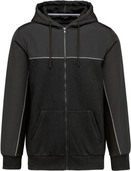 Kariban | Pracovní mikina s kapucí black/dark grey XL