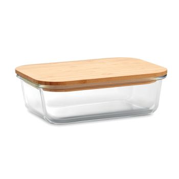 TUNDRA LUNCHBOX Skleněný box na jídlo s víkem transparent