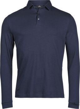 Tee Jays | Pima polo s dlouhým rukávem navy 3XL