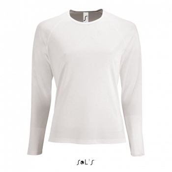 SOL'S SPORTY LSL WOMEN - LONG SLEEVE SPORTS T-SHIRT White XS