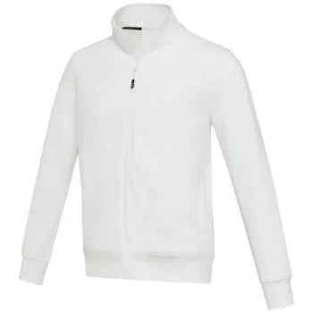 Galena unisex recyklovaný celorozepínací svetr 320 g/m² bílá L