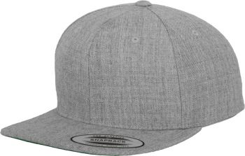 Flexfit | 6 panelová Snapback kšiltovka heather grey onesize