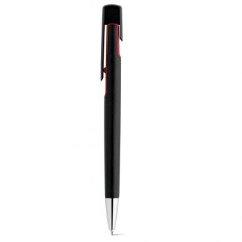 BRIGT. Guľôčkové pero s kovovým povrchom Červená