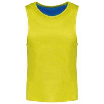 KID'S REVERSIBLE MULTISPORT BIB Fluorescent Yellow/Sporty Royal Blue 10/14