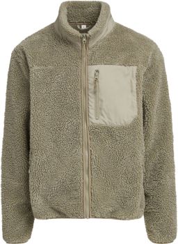 Build your Brand | Unisex fleecová bunda "Bonded Sherpa" pale olive XXL