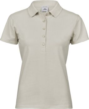 Tee Jays | Dámské luxusní strečové piqué polo z těžké bavlny cement XL