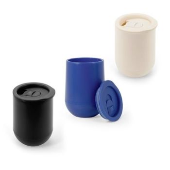 ADLINGTON. Cestovný pohár PP s dvojitou stenou a vzduchovou izoláciou Modrá