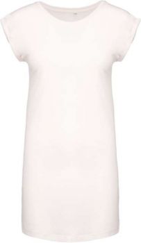 LADIES' LONG T-SHIRT Off White L/XL