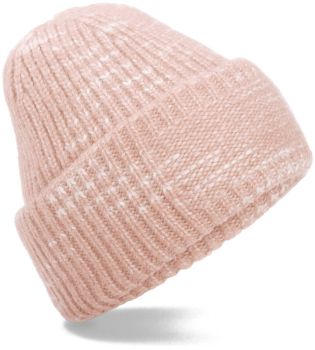 Beechfield | Pletená čepice Patch "Chunky Knit" strawberry haze onesize