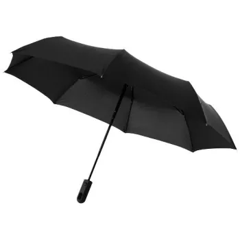 21,5" skládací deštník Traveller s automatickým rozevíráním/skládáním Černá