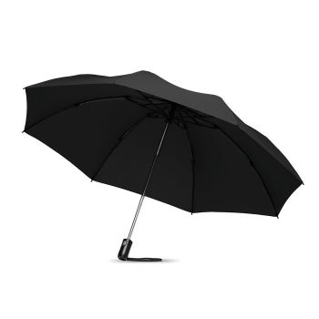 DUNDEE FOLDABLE Skládací oboustranný deštník black