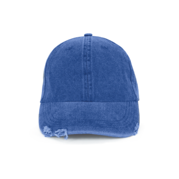 DESTROYED WASHED CAP Washed Blue Quartz U