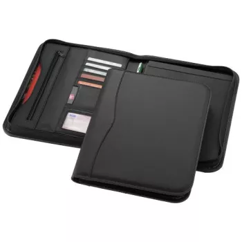 Portfolio A4 na zip Ebony Černá
