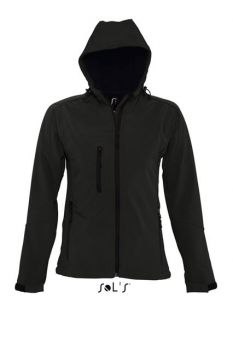 SOL'S REPLAY WOMEN - HOODED SOFTSHELL Black S