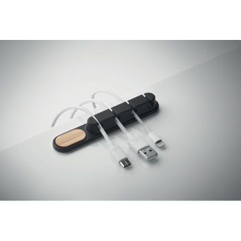 ORDER Silikonový organizér kabelů Černá