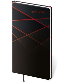 Vreckový diár Vario Black design