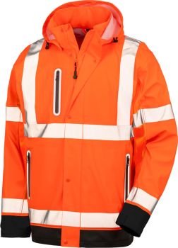 Result Recycled | Bezpečnostní bunda fluorescent orange/black XXL