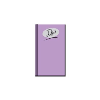 Mini diár A6 COLORS fialový 2026