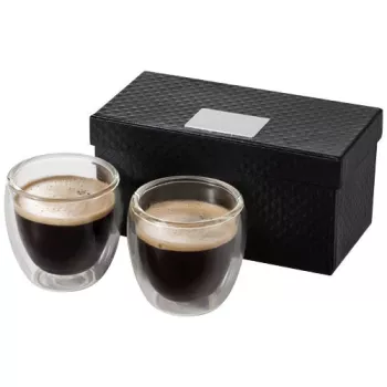 Dvojdílná skleněná sada na espresso Boda průhledná