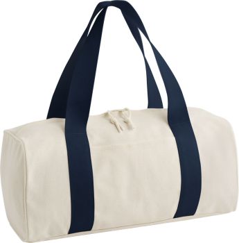 BagBase | Kulatá sportovní taška "Edit Duffle" natural/navy onesize