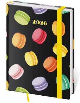 Denný diár B6 Vario Macarons s gumičkou