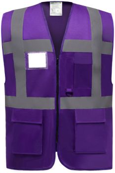 Yoko | Hi-Vis multifunkční vesta purple XXL