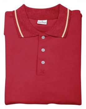 Collier polo shirt red  XXL
